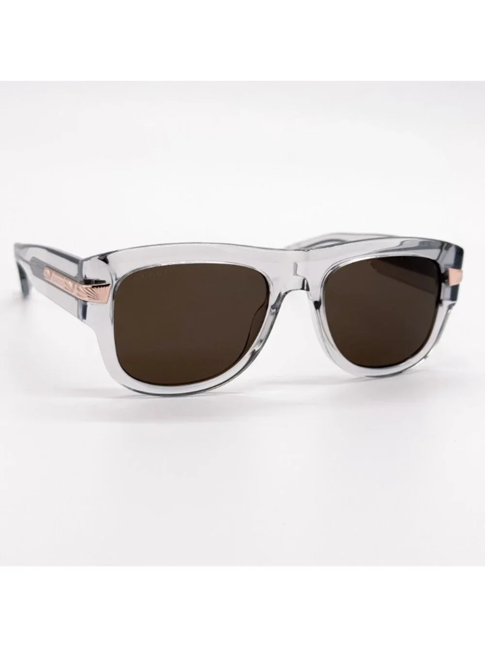 NEW GUCCI SUNGLASSES GG1517S 006 CLEAR BROWN MEN GUCCI EYEWEAR